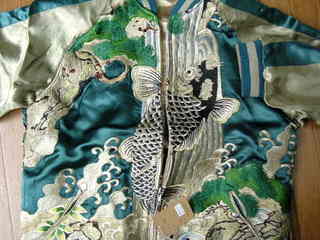 スカジャン 鯉の滝昇り柄 SKJ-89: 花旅楽団 Script スクリプト 和柄