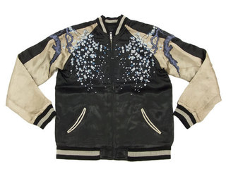 花旅楽団 スカジャン SSJ-002 白拍子髑髏 スクリプト Script